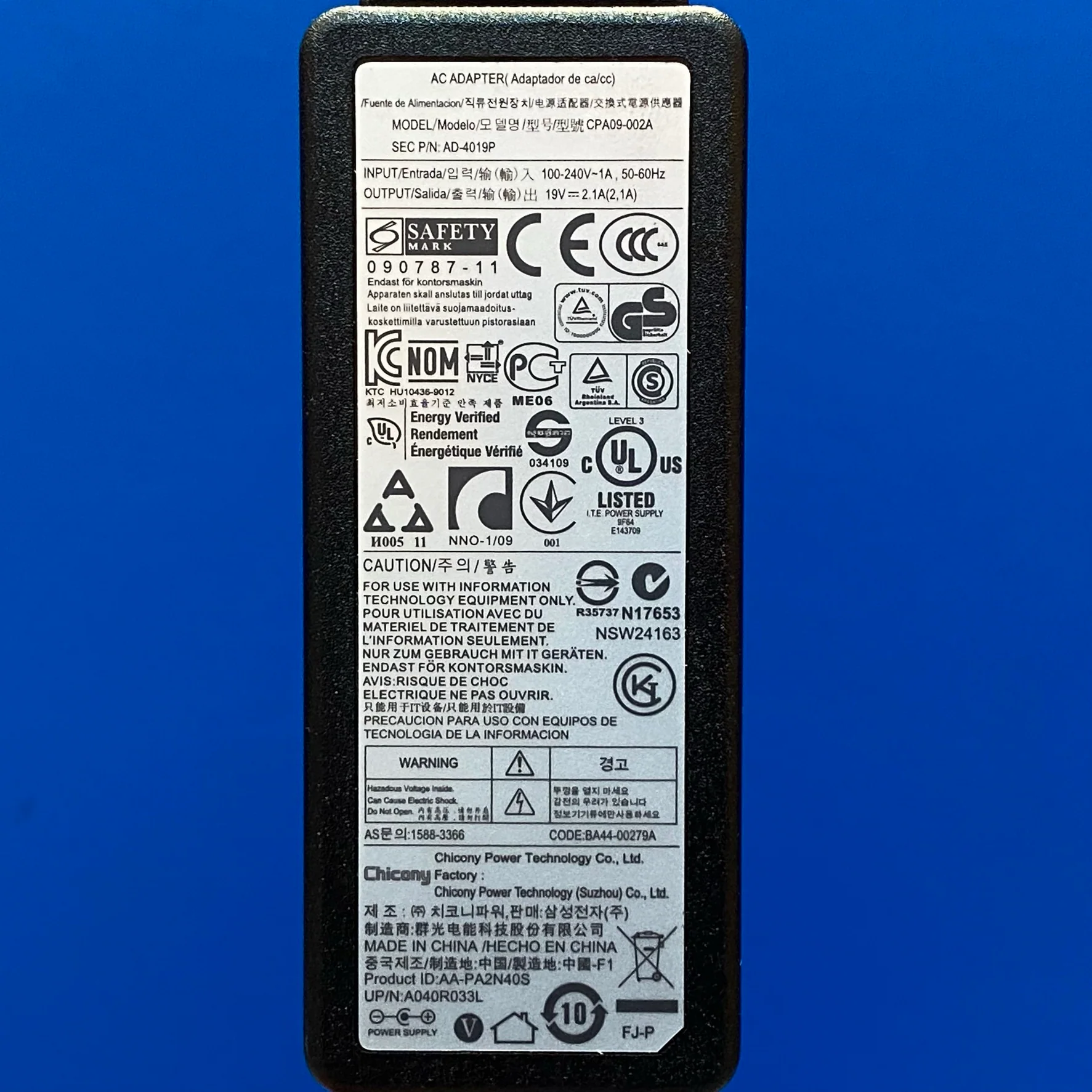 Carregador Samsung CPA09-002A - 40W (NOVO) - Image 3